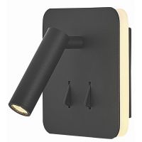 Mantra Cayman kinkiet 1x6 W czarny 7826