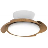 Mantra Aloha lampa podsufitowa 1x45 W biała-drewno 8234