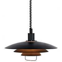 Markslöjd Kirkenes lampa wisząca 1x60 W czarna 104540