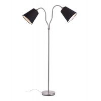 Markslöjd Modena lampa stojąca 2x60W stalowy/czarny 105248