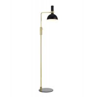 Markslöjd Larry lampa stojąca 1x60W czarny/złoty szczotkowany 106972