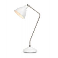 Markslöjd Coast lampa biurkowa 1x60W biały/stal 107309