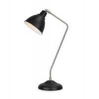 Markslöjd Coast lampa biurkowa 1x60W czarny/stal 107310