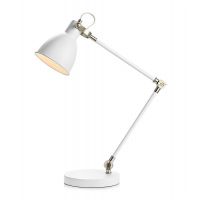 Markslöjd House lampa biurkowa 1x40 W biała 107738
