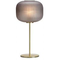 Markslöjd Sober lampa stołowa 1x60W mosiądz/szary 107820