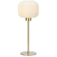Markslöjd Sober lampa stołowa 1x40W mosiądz/biały 108120
