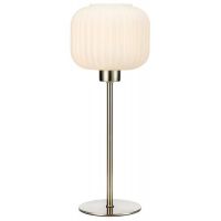 Markslöjd Sober lampa stołowa 1x40W stal/biały 108121