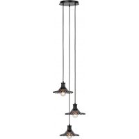 Markslöjd Novia lampa wisząca 3x40 W czarna-przydymiona 108853