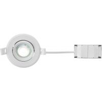 Markslöjd Pluto lampa do zabudowy 1x4,9 W biała 108884