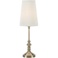 Markslöjd Noble lampa stołowa 1x40 W biała-mosiądz 108969
