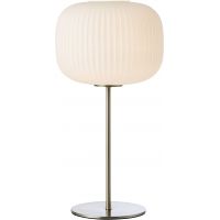 Markslöjd Sober lampa stołowa 1x40 W biała-nikiel 109007