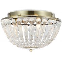 Markslöjd Estelle lampa podsufitowa 3x20 W mosiądz-przezroczysta 109031