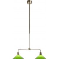 Markslöjd Vela lampa wisząca 2x W antyczny mosiądz-zielona 109161