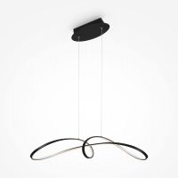 Maytoni Curve lampa wisząca 1x42 W czarna MOD156PL-L52B4K