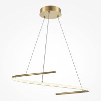 Maytoni Curve lampa wisząca 1x31 W złota MOD242PL-L33BSK