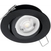 Milagro lampa do zabudowy 1x50W czarna EKZ343