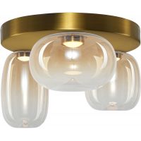 Milagro Vaso lampa podsufitowa 3x12 W złota-bursztynowa ML1414