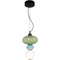 Milagro Ascoli lampa wisząca 1x8 W biała-zielona-niebieska ML1419