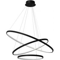 Milagro Hoop lampa wisząca 1x93 W czarna ML1543
