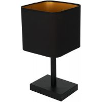 Milagro Napoli lampa stołowa 1x60W czarno/złota ML6369