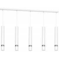 Milagro Joker lampa wisząca 5x8W biała/chrom MLP1412