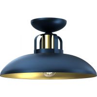 Milagro Felix Navy Blue lampa podsufitowa 1x60W niebieski/złoty MLP7713
