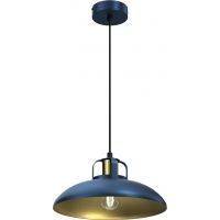 Milagro Felix lampa wisząca 1x60W granatowy/złoty mat MLP7714