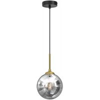 Milagro Reflex lampa wisząca 1x40W czarny/złoty MLP8413