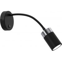 Milagro Joker Flex kinkiet 1x8W czarny/chrom MLP8534