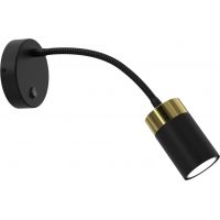 Milagro Joker Flex kinkiet 1x8W czarny/złoty MLP8536