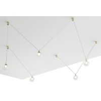 Miloox Aladino lampa wisząca 5x40W złota/przezroczysta 1744.144