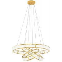 Moosee Liberty lampa wisząca 1x62,6 W złota-kryształ MSE010100176