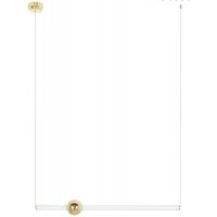 Moosee Libra lampa wisząca 1x10 W biała-złota MSE010100222