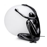 Moosee Uomo lampa stołowa 1x40 W biała-czarna MSE1501100454