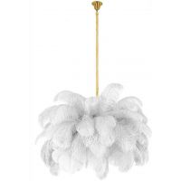 Moosee Tiffany lampa wisząca 18x40 W biała-złota MSE1501100525