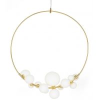 Moosee Rocio lampa wisząca 14x5 W biała-złota MSE1501100552