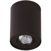 MaxLight Basic Round lampa podsufitowa 1x50W czarny mat C0068