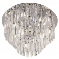MaxLight Monaco lampa podsufitowa 9x40W chrom/szkło przezroczyste C0136