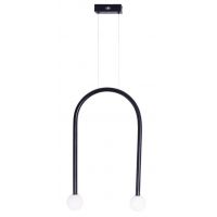 MaxLight Enigma lampa wisząca 2x2 W czarna P0513