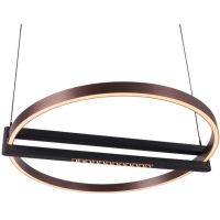 MaxLight Singapur lampa wisząca 1x48 W sand black/brush coffee P0552