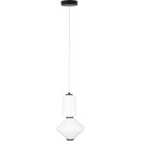MaxLight Akiko lampa wisząca 1x16W LED biała/czarna P0467
