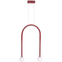 MaxLight Enigma lampa wisząca 2x2 W czerwona P0523