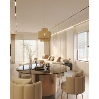 MaxLight Labriz lampa wisząca 1x15 W beżowa P0586