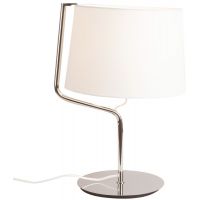 MaxLight Chicago lampa stołowa 1x100W biały/chrom T0030