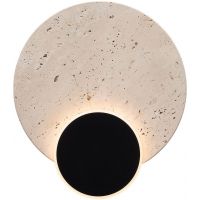 MaxLight Travertino kinkiet 1x14 W czarny W0395