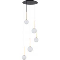 Nowodvorski Lighting Karo lampa wisząca 5x12 W czarna 10303