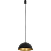 Nowodvorski Lighting Hemisphere Super L lampa wisząca 1x12W czarny/złoty satynowy 10694