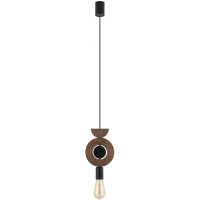 Nowodvorski Lighting Drops Wood lampa wisząca 1x25 W czarna-ciemne drewno 11176