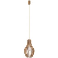Nowodvorski Lighting Ika lampa wisząca 1x25 W drewno 4171