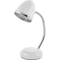 Nowodvorski Lighting Pocatello White lampa biurkowa 1x18W biała/chrom 5794